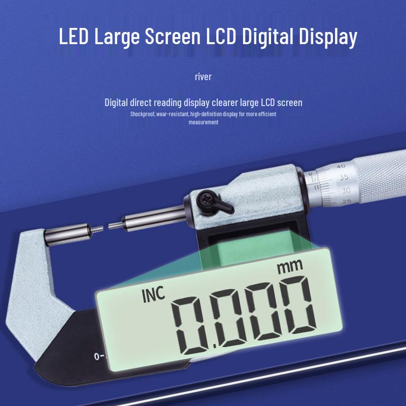 Single & Double Pointed Round Head Spline Probe Digital Caliper with 0-25mm Crimp Height Gauge