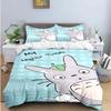 Chinese Chinchillas Cat Fashion Anime 3D Print 3pcs Bedding Set Duvet Cover Comforter Bed Youth Kids Girl Boys Gift Home Textile
