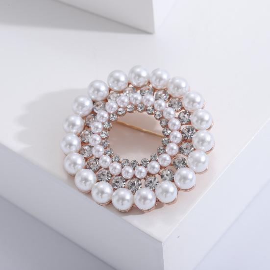 

Корейский венок Жемчужная брошь Горный хрусталь Бутоньерка Брошь Цветочные аксессуары