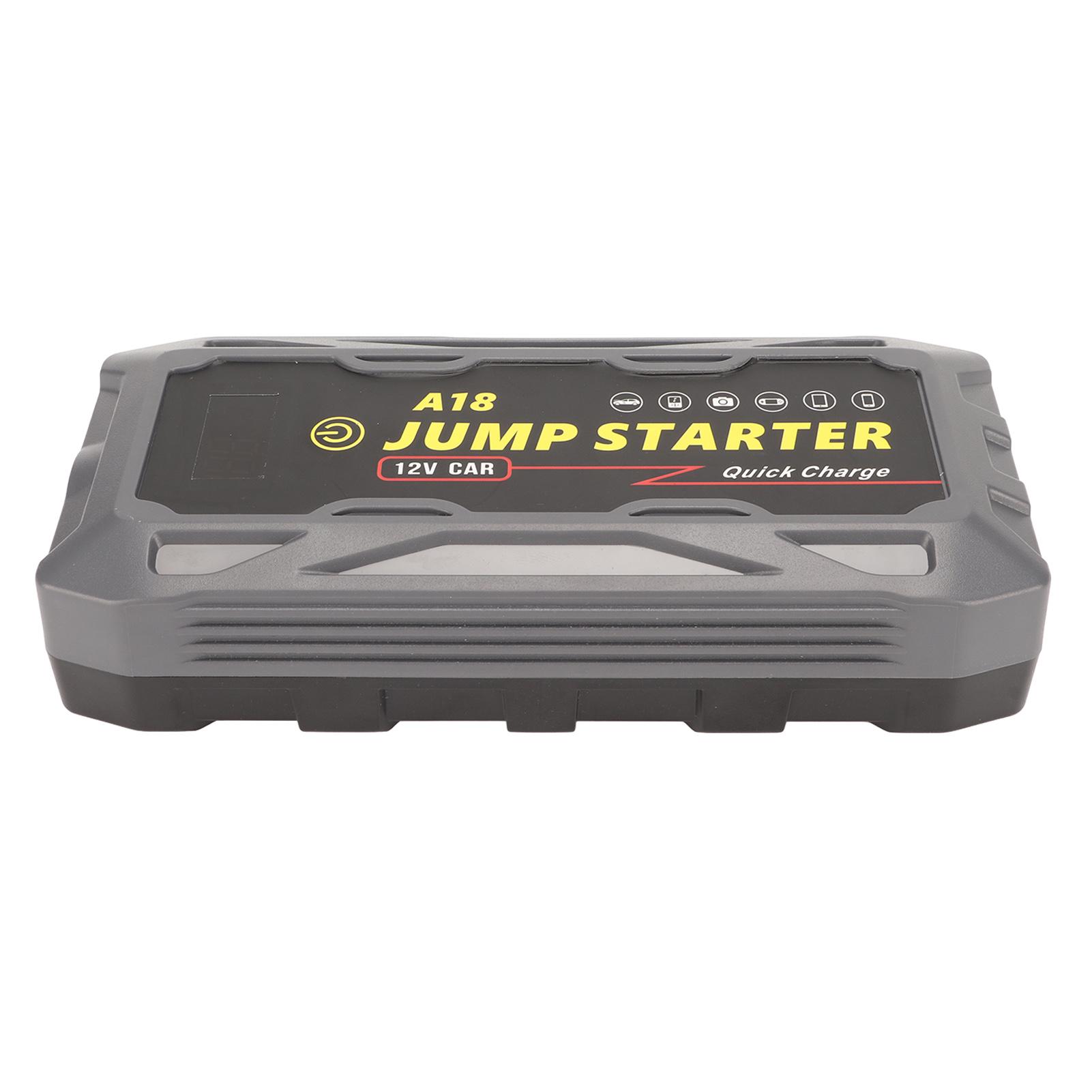 

Портативный автомобильный стартер 2000A 16000mAh 12V автомобильный аккумулятор пусковое устройство со светодиодной подсветкой для до 7,5 л газа