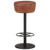Bar Stool - vidaXL - Brown - Genuine Leather - Powder-coated Steel - 37 X 76 Cm