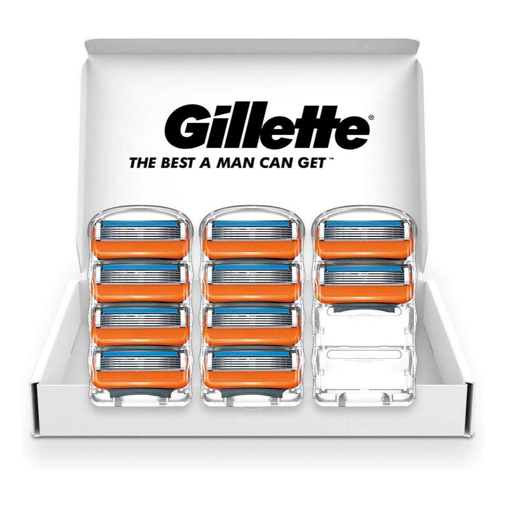 

Ручна бритва для чоловіків Gillette Fusion, 10 змінних лез
