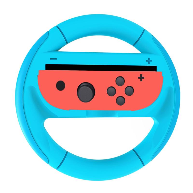 Racing Game Controller Steering Wheel For Nintendo Switch 2 Professional For Joy-Con Handles Blue