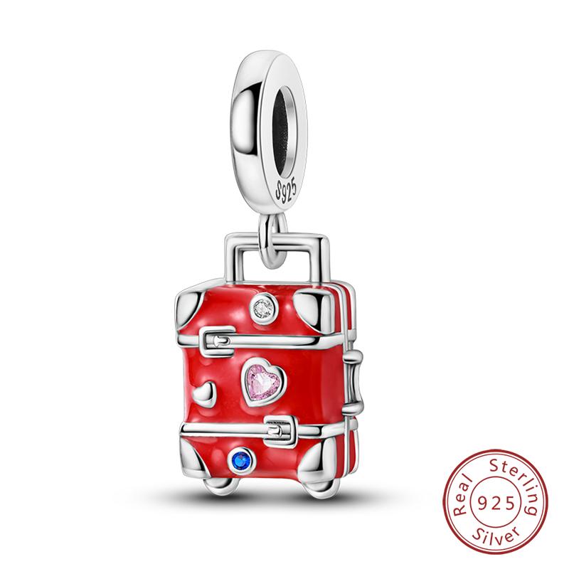 Fashion Copper Travel Aircraft Series Charms Beads Fit Qikaola Original Bracelets Diy Anniversary Jewelry For Women