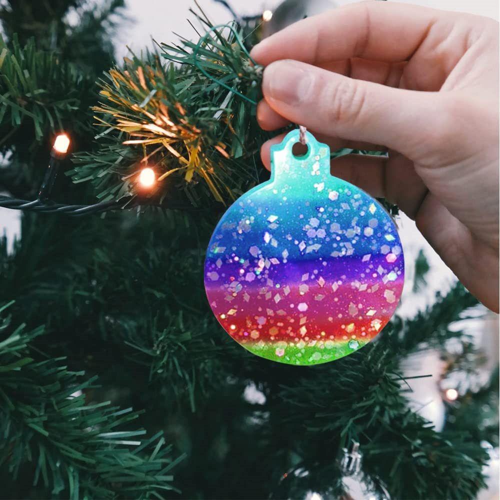 Crafts Clay Mold Cake Tools Christmas Ball Mold Keychain Molds Jewelry Making Tool Silicone Moulds