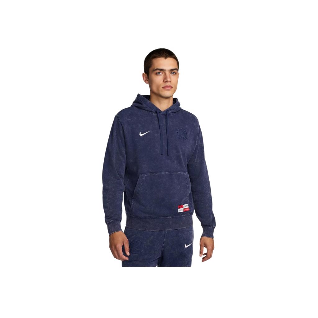 Nike Hanorac cu glugă cu logo de modă Paris Saint-Germain Ss24 pentru bărbați Hanorace Midnight-Navy FQ3005-410