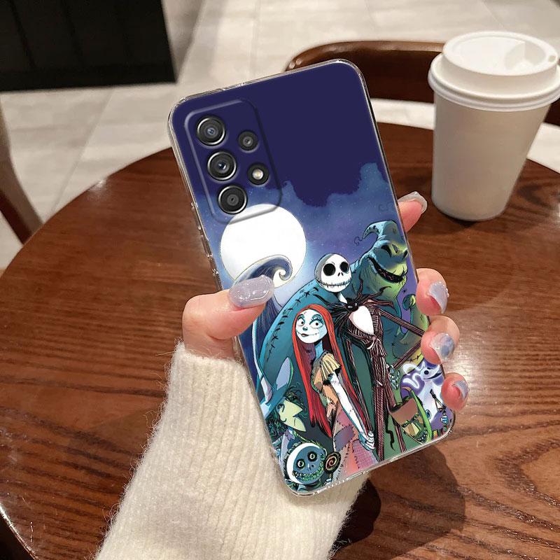 

Clear Case For Samsung Galaxy A57 A37 A56 A36 A55 A54 A35 A26 A07 A17 A16 A06 A34 A15 Cover The Nightmare Before Christmas Jack Galaxy A50