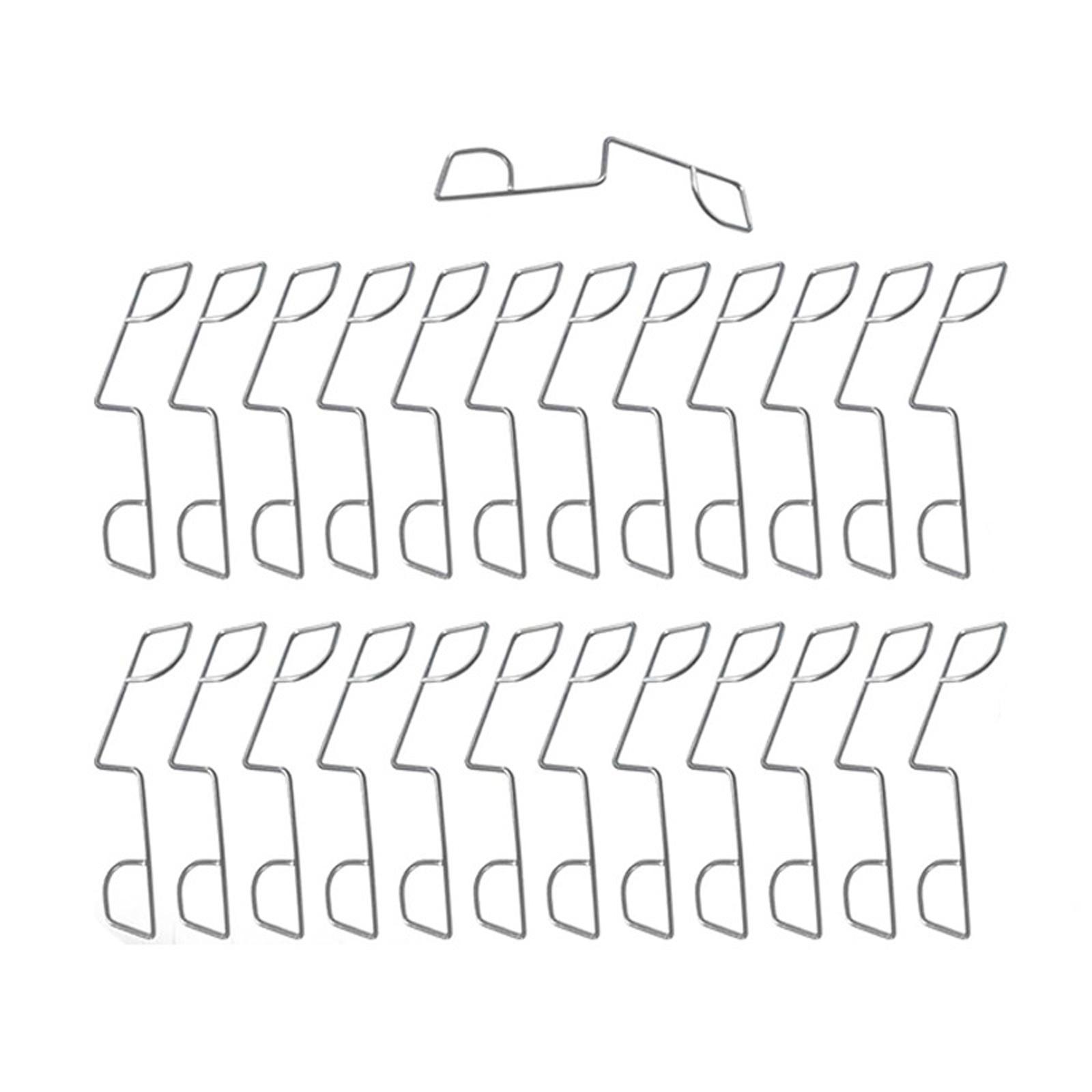 

25PCS Fence Panel Grips Clips for Stop Rattling Banging Prevent Theft Damage Stop Loose Fence Panels Security One Size серебряный