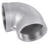 304 Stainless Steel 90-Degree Male to Female Threaded Elbow Joint, DN20, 1 inch.