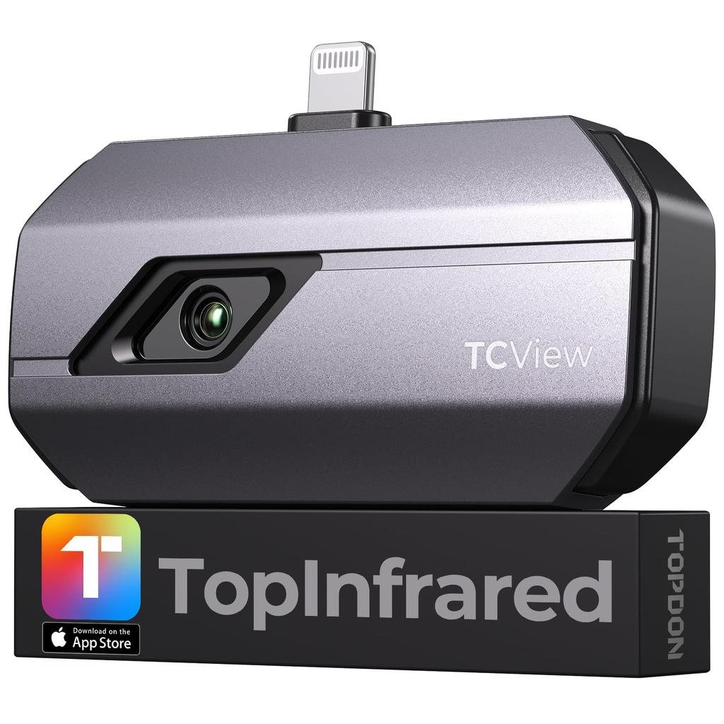 TOPDON TC002 Termokamera iOS 512 x 384 Super 256 x 192 IR Vysoké Rozlišení Záznam Podpora Termálního Obrazu 25Hz k Teplotnímu Rozsahu Termografie