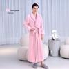 Thick Flannel Couple Bathrobe - Plus Size Homewear for Women & Men