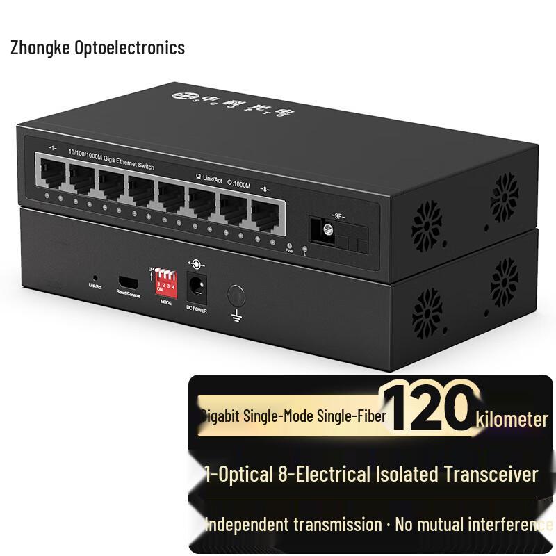 

Gigabit Single-Mode Fiber Optic Transceiver 120 km