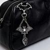 Dark Style Gothic Bag Pendant Exaggerated Halloween Charm Niche Personality Bat Keychain  Daily