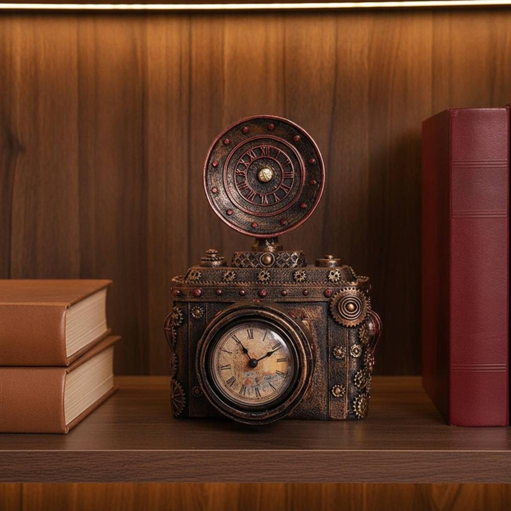 Resin Ornament Vintage-Inspired Desk Display Piece Freestanding Sculpture