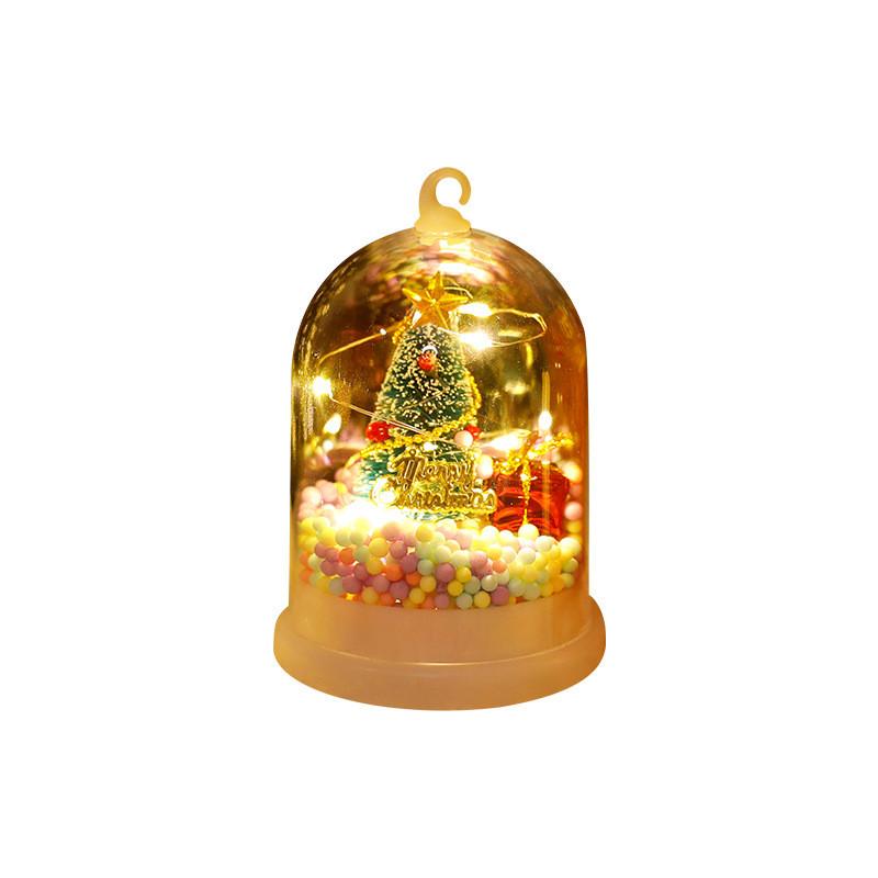 Weihnachtsdeko Nachtlicht mit Schneeszene und Geschenklicht für Kinder Feiertagsfeier