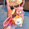 Line Puppy Maltese Doll Pendant Cute Korean Puppy Doll Girl Birthday Gift Keychain