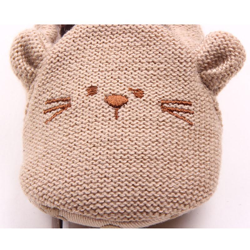 New Cartoon Knitted Cotton Baby ShoesToddlers Adorable Infant Slippers Toddler Baby Boy Girl Knit Crib Shoes