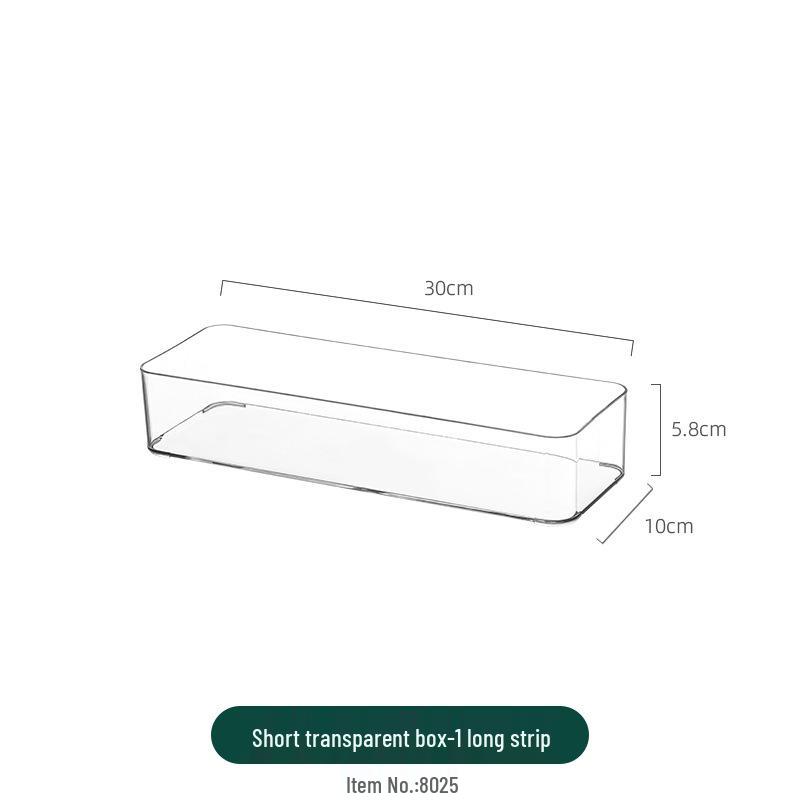 Clear Acrylic Jewelry and Cosmetics Storage Box with Lid