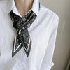 Fashion Neckerchief Skinny Hair Bands Women Silk Scarfs Long Headbands Bag Scarves 14x145cm Print Hairband Neck Scarf For Ladies
