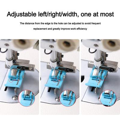 0.1-0.8cm Width Adjustable Sewing Machine Presser Foot KT-18 With Plastic Presser Foot Base Press Foot Oxford Edge Guide Plastic