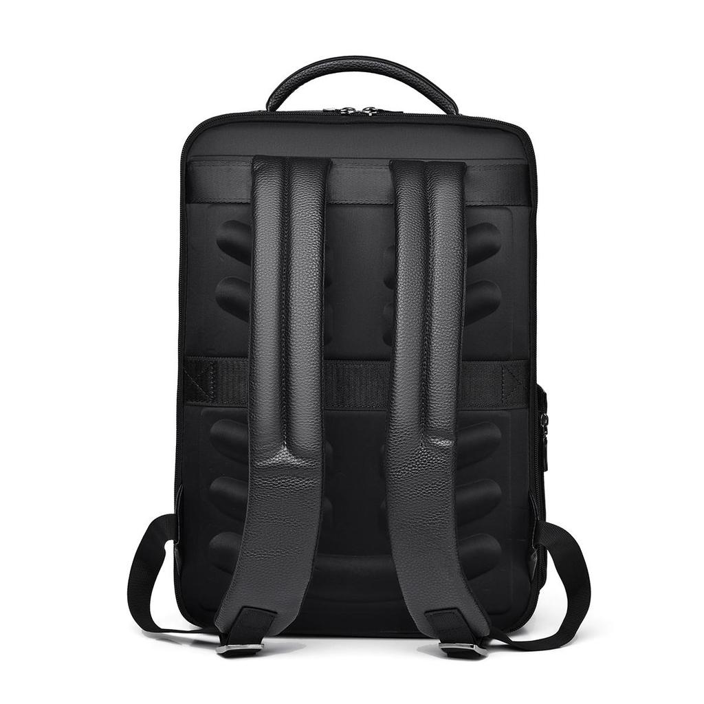 Nuova Borsa a Spalla Doppia in PU da Uomo per Lavoro, Pendolarismo, Borsa per Laptop, Grande Capacità, Zaino per Viaggio d'Affari