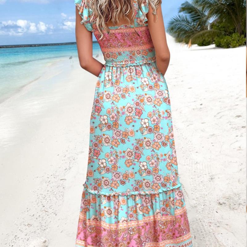 A large number of spot holiday style elegant and comfortable summer dress female 8051