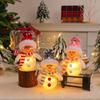 Plastic Christmas Luminous Snowman Decor Transparent Xmas Tree Decoration  Holiday Party Decoration