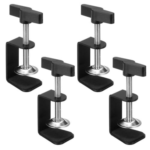 Set of 4 Small C-Clamps, Woodworking Clamps, Mini Clamps, Adjustable Vise, F-Clamps, Drawer G-Clamps, Hanging Clamps, Maximum Opening 50mm, Fixing Har