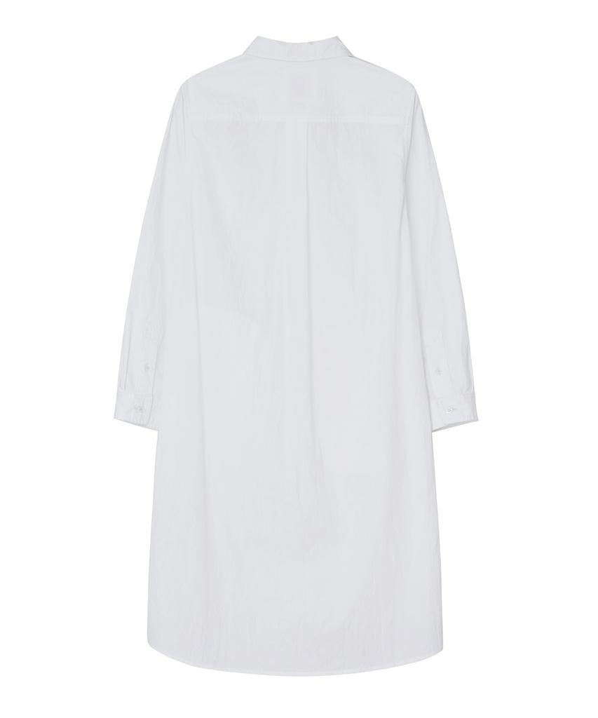 Lee Shirt Long Dress In Ivory