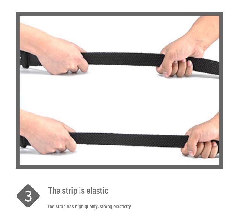 Stylish Men's and Women's Elastic Woven Belt with Pin Buckle