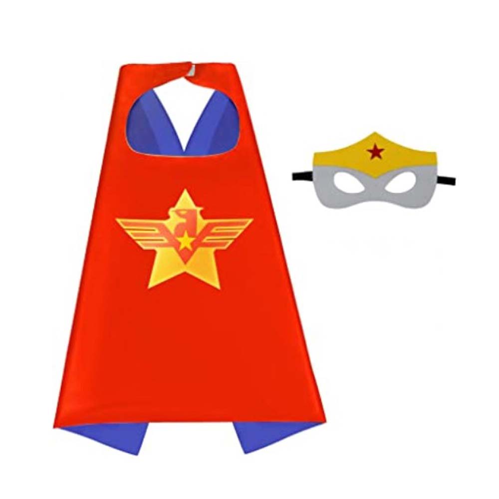 Regali di Compleanno Mantelli da Supereroe per Bambino Bambina Costumi da Cartone Animato Travestimenti Forniture per Feste Mantello Mantello di Pasqua Halloween