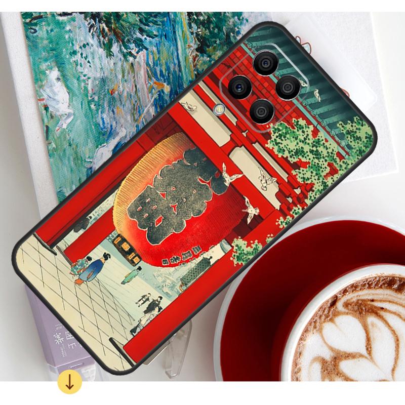 Japanese Style Ukiyo-e Art Case For Samsung Galaxy M54 M23 M20 M32 M52 M56 M16 M36 M34 M14 M35 M55 M15 M11 M31 M13 M53