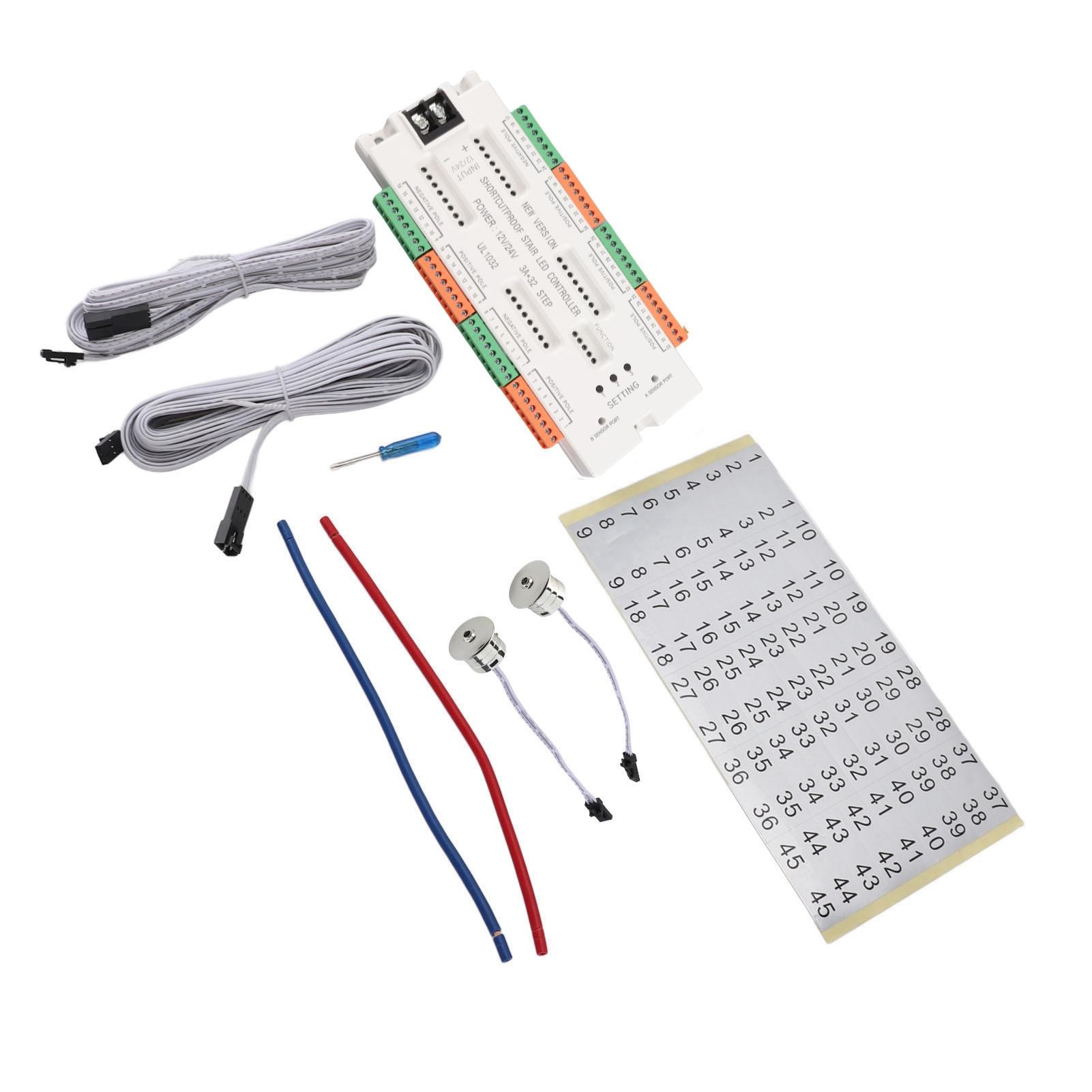 

Контроллер светодиодной подсветки ступеней с датчиком движения Интеллектуальный автоматический каскадный контроллер подсветки ступеней лестницы для