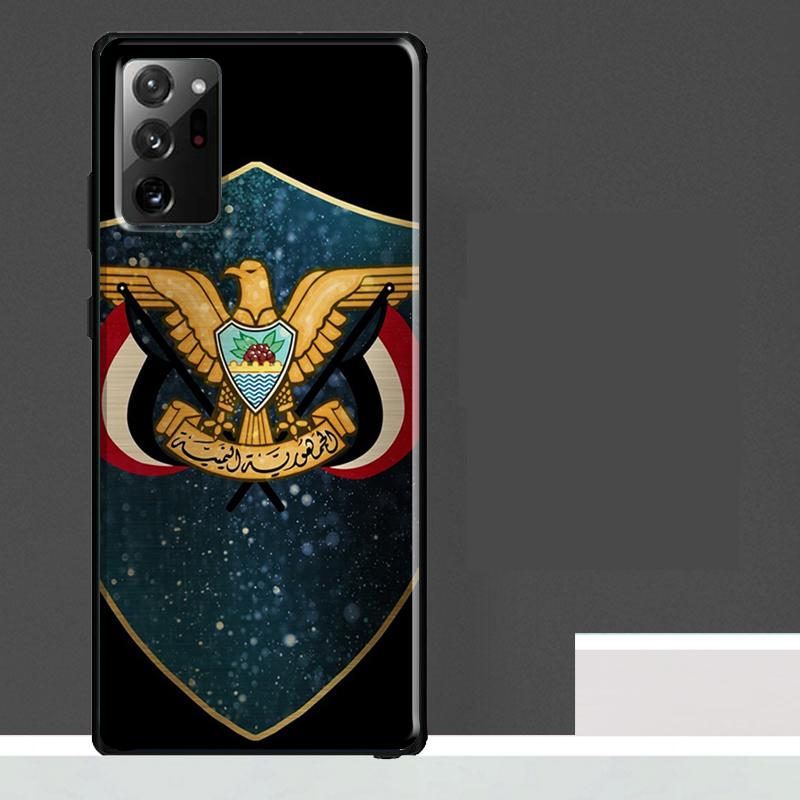 Yemen Coat of Arms Flag Case For Samsung Galaxy S25 S24 S23 Ultra S9 S10 S20 S21 S22 Plus S23 FE S25 FE Phone Cover