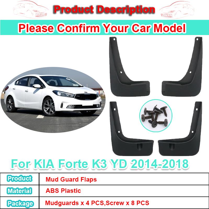 MOERTIFEI Car Mudguard Fender Mud Flaps Splash Guards fit for Kia Forte/Cerato Sedan 2019 2020 MOERTIFEI Car Mudguard Fender Mud Flaps Splash Guards fit for Kia Forte/Cerato Sedan 2019 2020