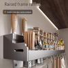 No-Drill Wall-Mounted Kitchen Organizer Rack