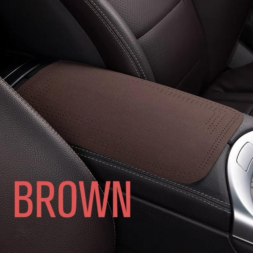 Universal Car Armrest Cover Mat Four Seasons Plush Elbow Pad Car Armrest Box Protection Pad Car