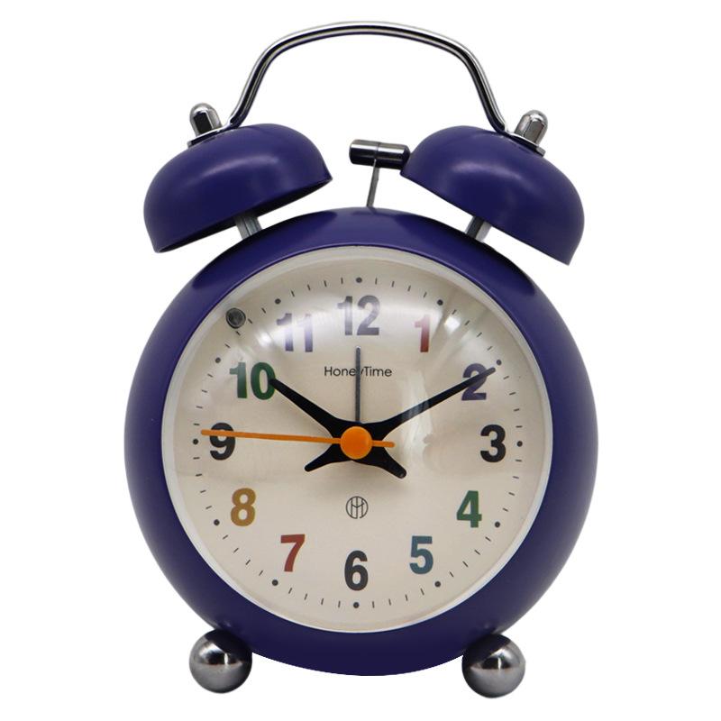 Student Ringing Small Alarm Clock, Good Appearance, Super Loud, Simple Bedside Clock, Children's Self-disciplined Boys and Girls Desktop Ringing Clock