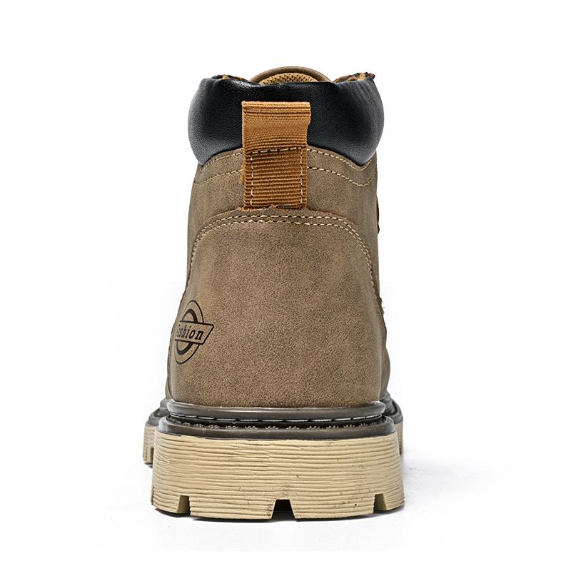 Fashion Men's Comfortable and Lightweight Work Boots, Anti Slip High Top Fashion and Ankle Short Boots, Casual Lace Up Combat Boots 2025