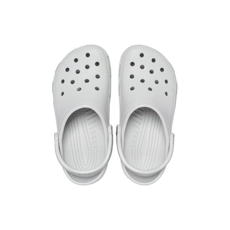 Crocs Classic Clog Unisex Atmosphere Gray EVA 2cm Breathable Outdoor Sports Sandals 10001-1FT