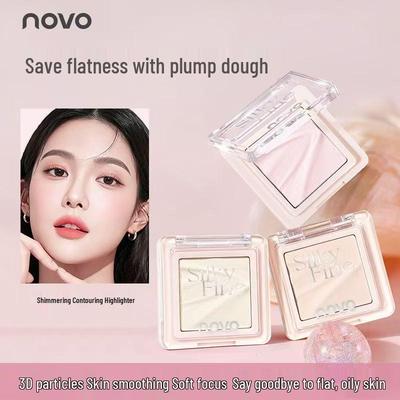 NOVO9113 Matte 3D Face Sculpting Highlighter: Brightening, Long-Lasting, Pore-Refining, Soft Focus for a Girly Glow.