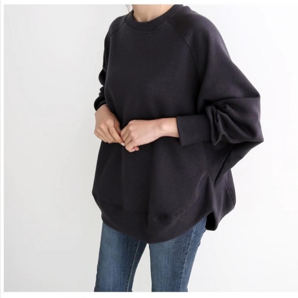 Podzimní a zimní mikina dámská s rozparky, kulatým výstřihem a dlouhým rukávem, temperamentní základní tričko