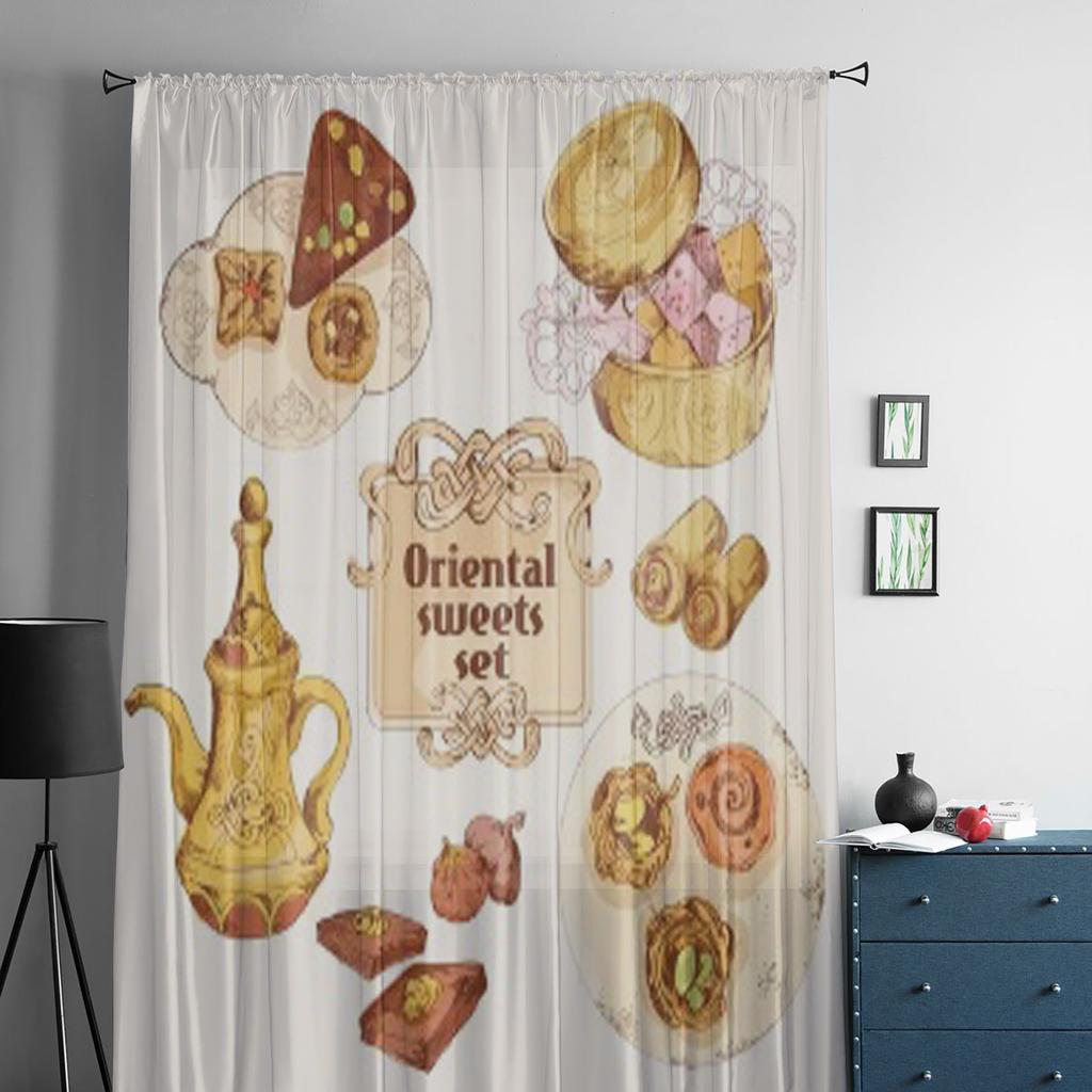 Perdele din tul din șifon, perdele din sifon, perdele din tul pentru fereastră, cu voaluri de fereastră.