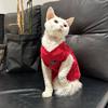 Canadian Sphinx Hairless Cat Clothes Internet Red Single Layer Thin Velvet Handsome German Cat Elastic Base Tank Top