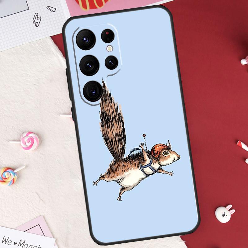 

Cartoon Squirrel Case For Samsung Galaxy S26 Ultra S23 S22 S21 S20 S24 S25 Ultra S10 Plus S25 FE Cover Shell Galaxy S20Ultra
