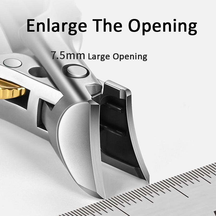 Xiaomi Cola Shaped Nail Clippers Professional Fingernail Clipper Cutters Oblique Blade Trim Thick And Hard Nails Wide Jaw For Adult