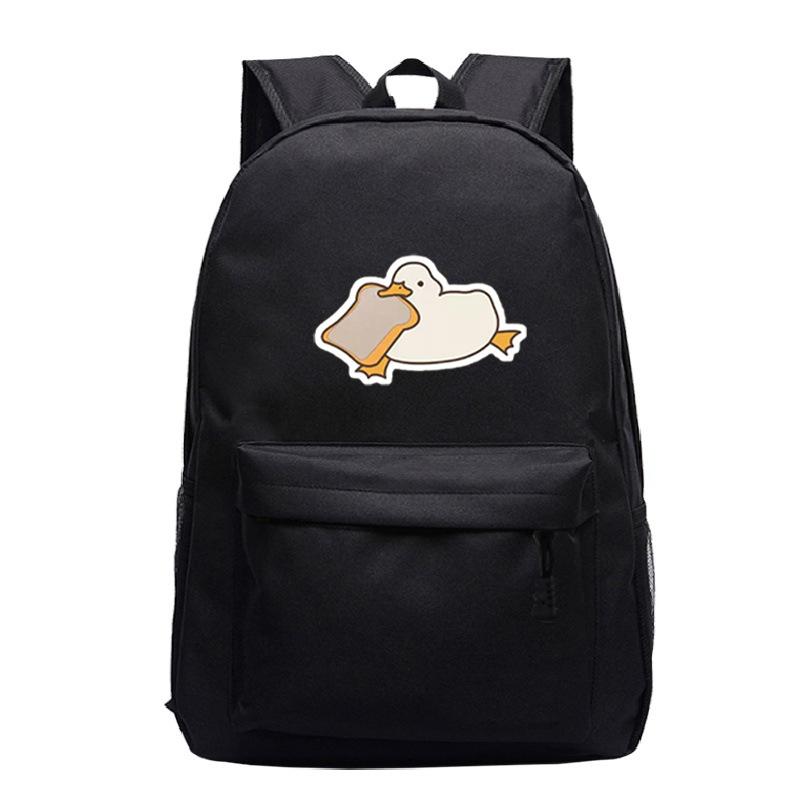 Primary And Secondary School Students Schoolbag Goose Personalized Printing Youth Leisure Simple Backpack Large Capacity
