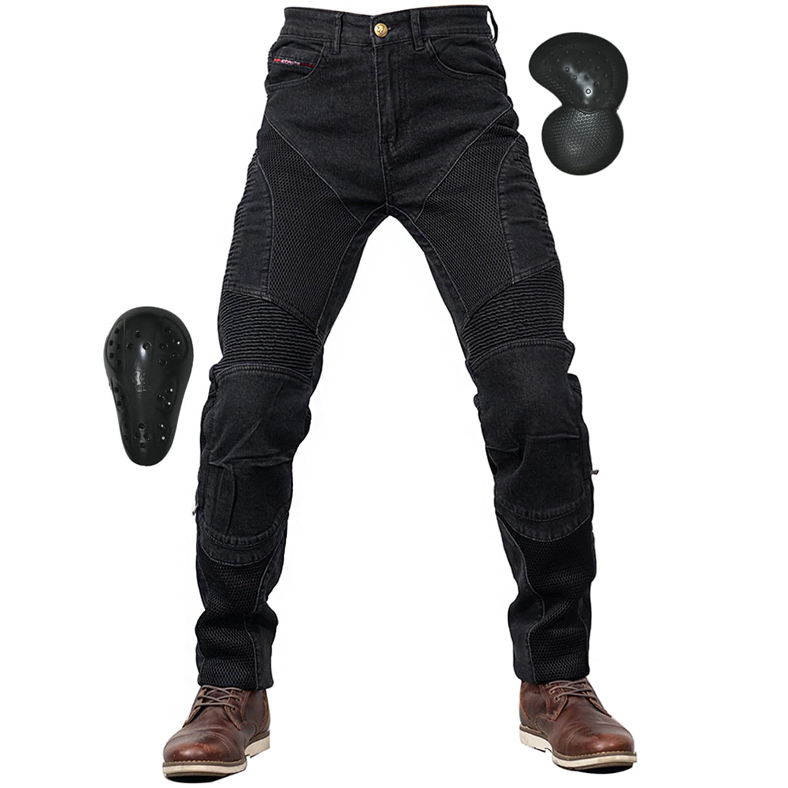 

RENHE Men s Motorcycle Pants, For Summer, Mesh Pants, Riding Pants, With Protector, For Summer,