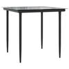 VidaXL Ensemble à Manger de Jardin avec Coussins 3 pcs, Table et Chaises avec Dossier Réglable, Meubles d'Extérieur Patio 3212370