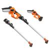 2-in-1 Cordless Pole Saw & Mini Chainsaw, 20V 2Ah Battery Pole Chainsaw, 5" Cutting Capacity 8 Ft Reach Pole Saw for Branch Cutting & Tree Trimming